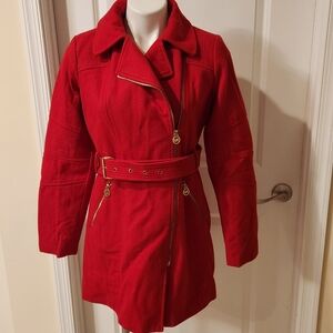 Michael Kors Small red coat with belt